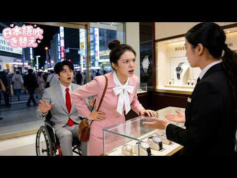 The CEO pretended to be disabled and was insulted by the clerk. Only one person, a gentle girl, helped and defended him! Love has arrived! #ショートドラマ #短編ドラマ #drama #ceo