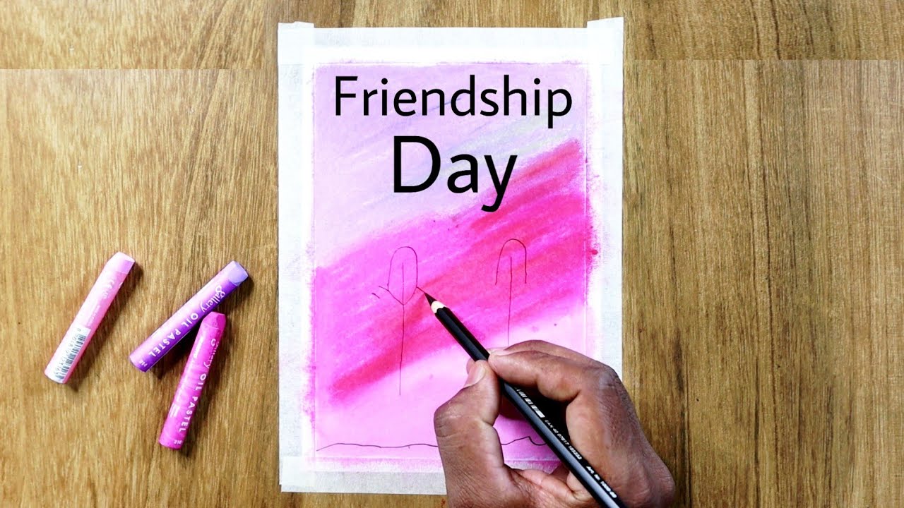 How to Draw Friendship day two girl | Best Friend Drawing | step by