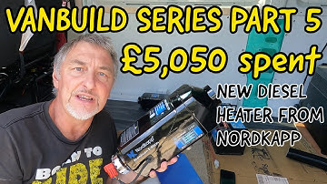VAN CONVERSION SERIES PART 5. Starting Van KITCHEN build. New Product NORDKAPP Diesel Heater