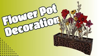 Laser Cut Wooden Flower Pot | DIY Decorative Craft Project