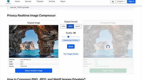 Image compressor 2025 with high privacy. 25MB png compress to 600KB webp just take 1.2 seconds.