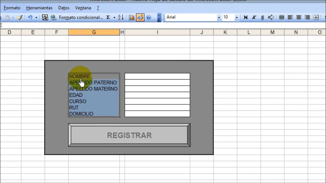 Como hacer hoja de calculo