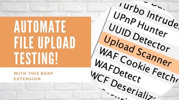 Upload Scanner Burp extension: Level up your file upload hacking skills #bugbounty #upload #hacking