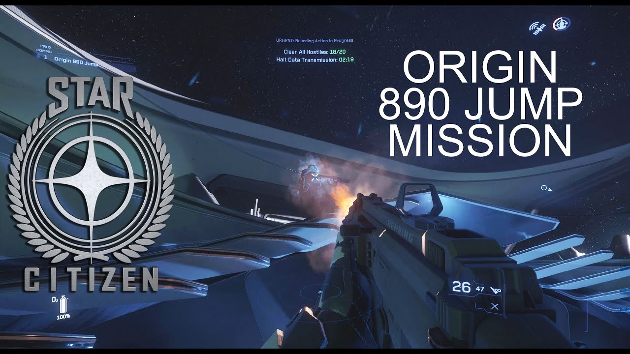 Star Citizen 890 jump mission taster - YouTube