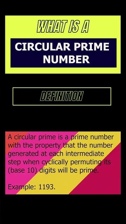 Check for a Circular Prime Number using Python Script!! #Shorts - YouTube