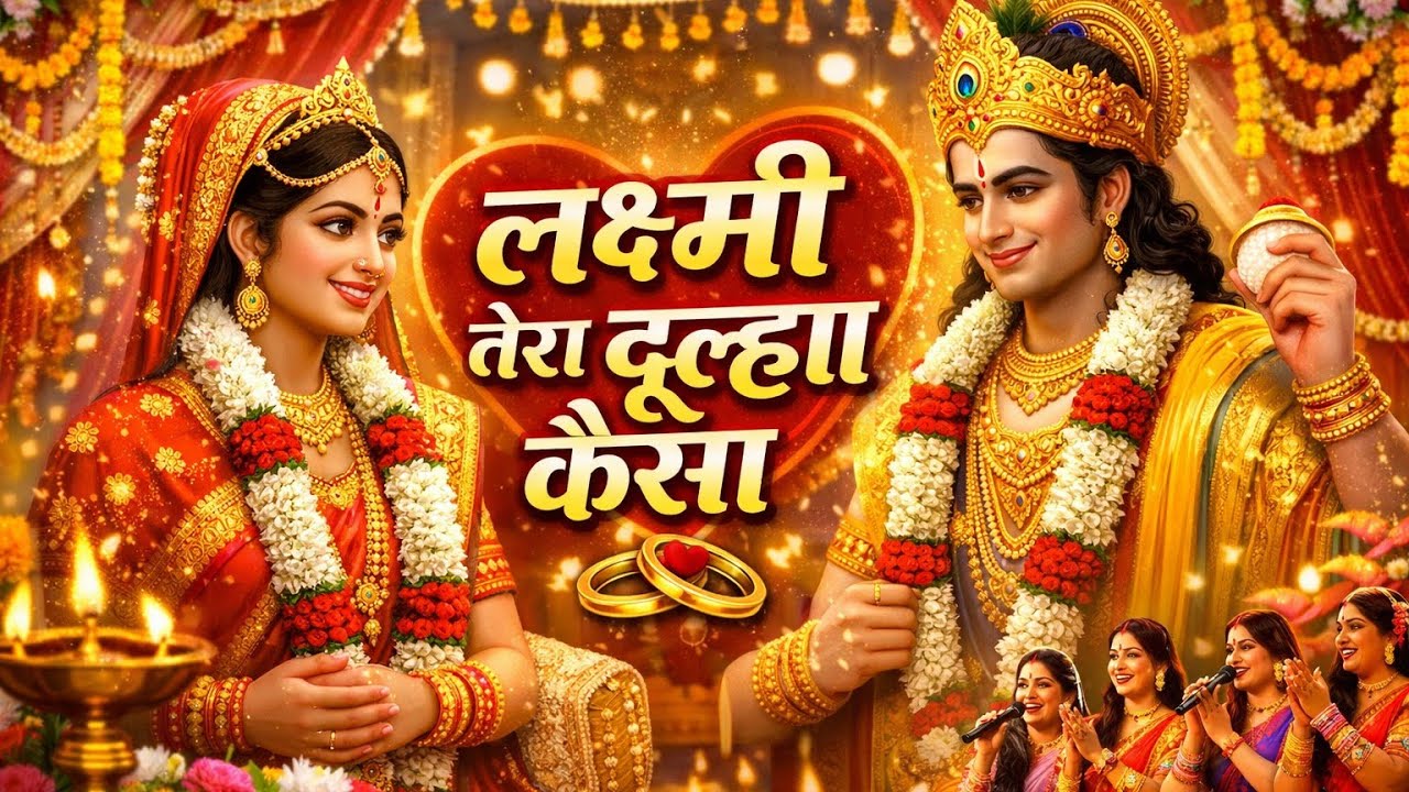 लक्ष्मी तेरा दूल्हा कैसा लक्ष्मी नारायण का सुंदर विवाह#LakshmiKiShaadi#DulhaReveal#Full lyrics