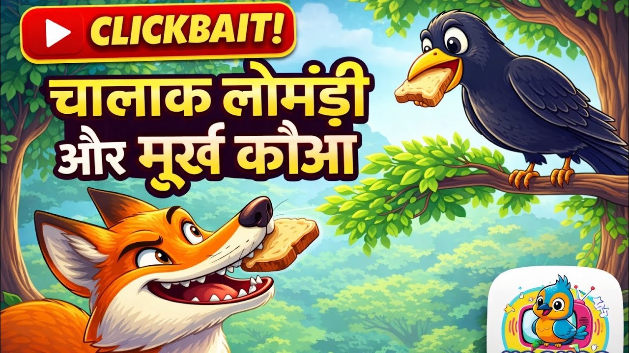 चालाक लोमड़ी और मूर्ख कौआ | Moral stories | Hindi kahaniyan | Kahani | Stories | Cartoon