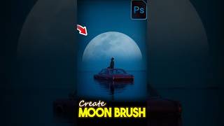 Create a Moon Brush in Seconds! 🌕 | Photoshop Hack #shorts #photoshop #photoshoptutorial