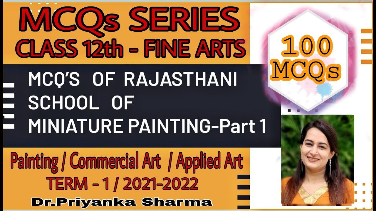 MCQs CBSE Rajasthani School of Art Class 12 Fine Arts Painting Priyanka Sharma Art