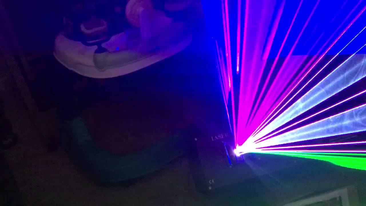 3D RGB laser show
