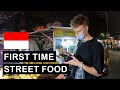 GERMANS try FIRST TIME Indonesia STREET FOOD - Jakarta Night Market