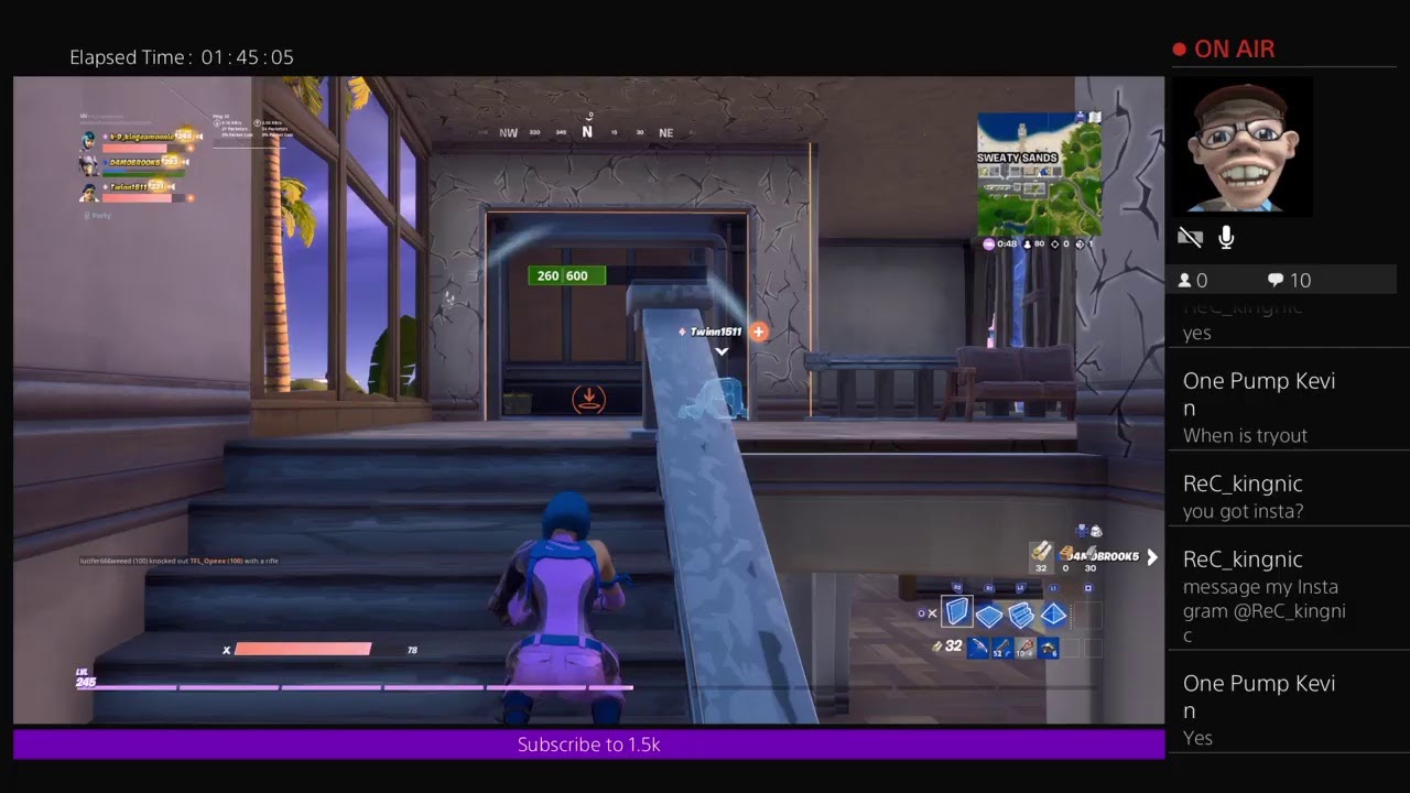 FORTNITE SQUADS LIVE 250+ WINS (NEW CONTROLS) - YouTube