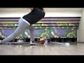 Bowling perfect strike way (ball hit 13589 + 6 carry 10)