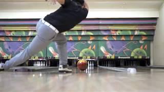 Bowling perfect strike way (ball hit 13589 + 6 carry 10)