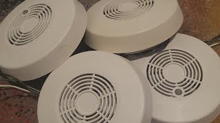 Lot of 5 BRK 769AC and 769ACI Smoke Alarms Unboxing