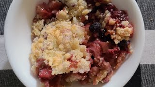 Strawberry Rhubarb Cobbler