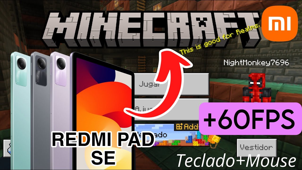 Minecraft en Redmi Pad SE - 60FPS | Vale la pena para jugar? - YouTube