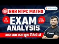 RRB NTPC Exam Analysis (11 Feb, 2nd Shift) | Maths Asked Question by Sahil Khandelwal