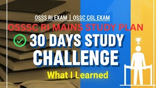 What I Learned After 30 Days Of Studying For Ossc Cgl Ri Exam