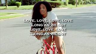 Video thumbnail of "SZA - Love Galore (Lyrics) (Original Song)"