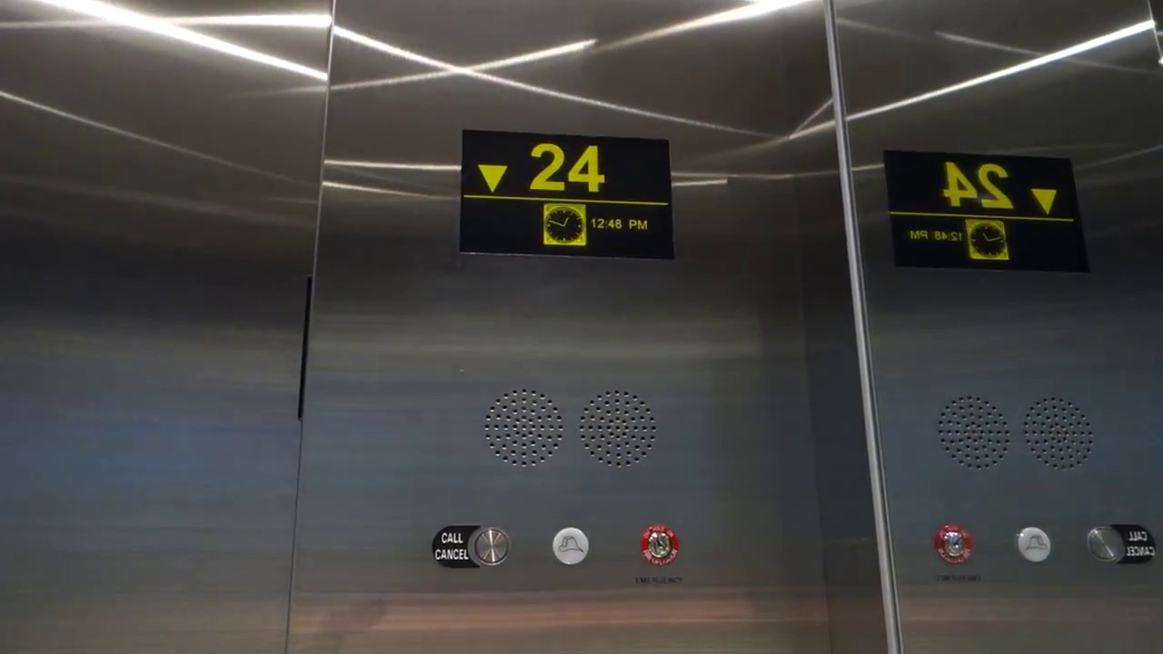 Nice Otis Series 4 Luxury Traction Elevators at 550 Burrard St