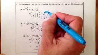 Higher Hwk11 Q9 Vectors Scalar Product from 3D Coordinates