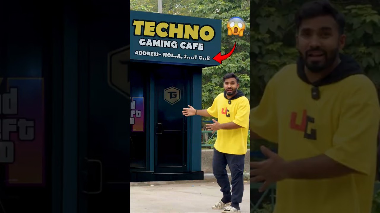 ADDRESS ☎️ OF TECHNO GAMERZ GAMING CAFE | TECHNO GAMERZ NEW BUSINESS #shorts #short