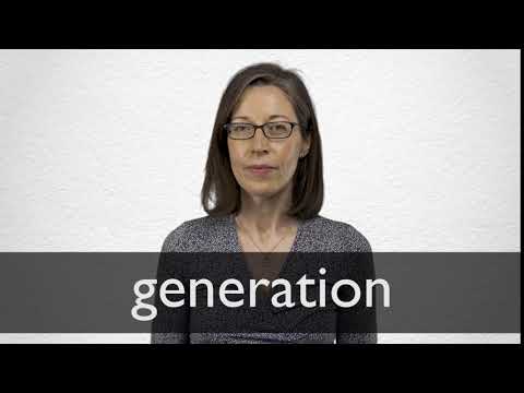 dechifrere glas Arthur How to pronounce GENERATION in British English - YouTube