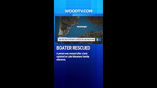 One rescued after boat capsizes on Lake Macatawa