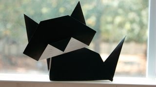 Easy Origami Cat Make Origami Com