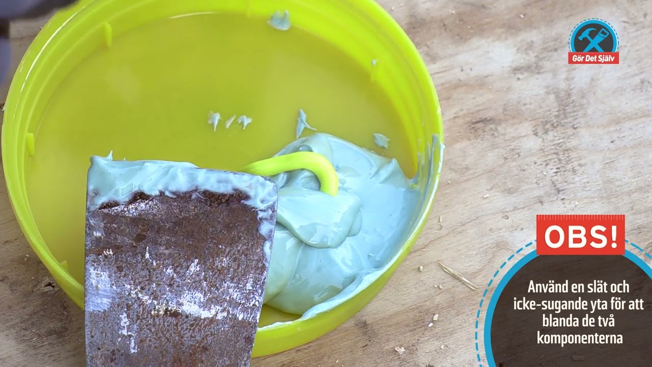 Liten rötskada I fönsterkarm. Så här fixar du det