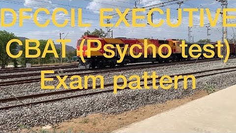 DFCCIL Executive Operation and BD|CBAT (Psycho test) Exam pattern| Follow on FB link in description
