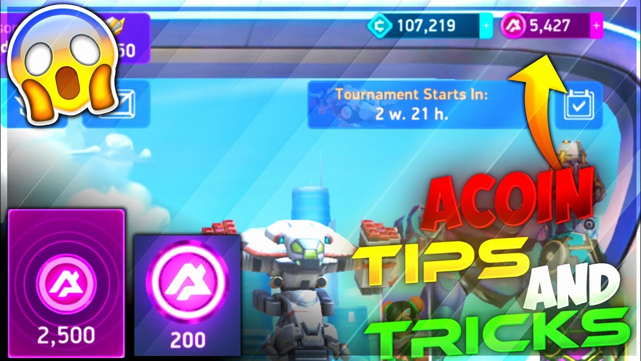 TOP TIPS AND TRICKS TO COLLECT ACOINS FASTER 😱😱 || WITHOUT TOURNAMENT || MECH ARENA ||
