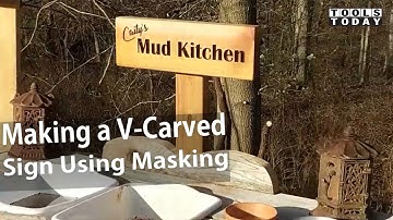 How To Make a V-Carved Sign using Oramask | ToolsToday