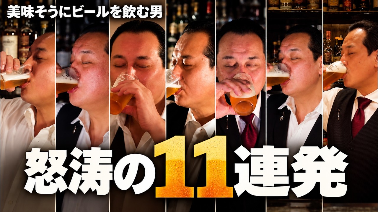 マスターのビール飲み11連発|最高の一口を集めました