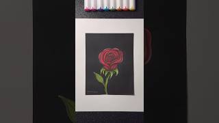 Drawing A Realistic Rose! 🌹✨ #Artistomg