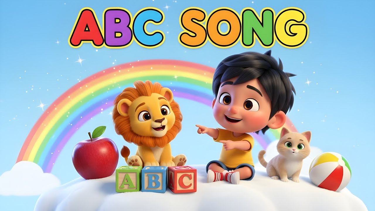 ABC Song with Cute Lion 🦁 | A to Z Alphabet Song for Kids | Fun & Fast ...