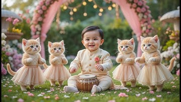 Cute baby and cats dance videos | Funny baby and cats videos | Kids watching videos | Kids videos