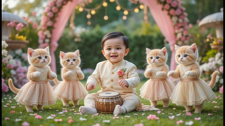 Watch the video about Cute baby and cats dance videos | Funny baby and cats videos | **** watching videos | **** videos