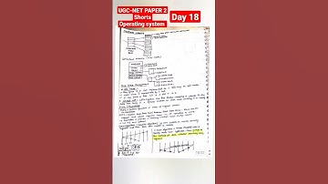 Day 18 UGC-NET PAPER 2 ShortsOperating system #shorts #viral