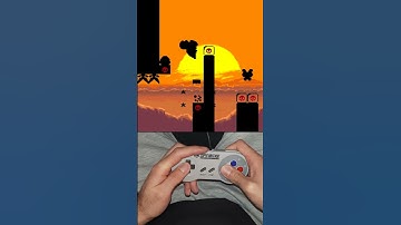 Kaizo Mario - CRAZY Silhouette Level #shorts #smw #kaizo #super #mario #world #nintendo #speedrun