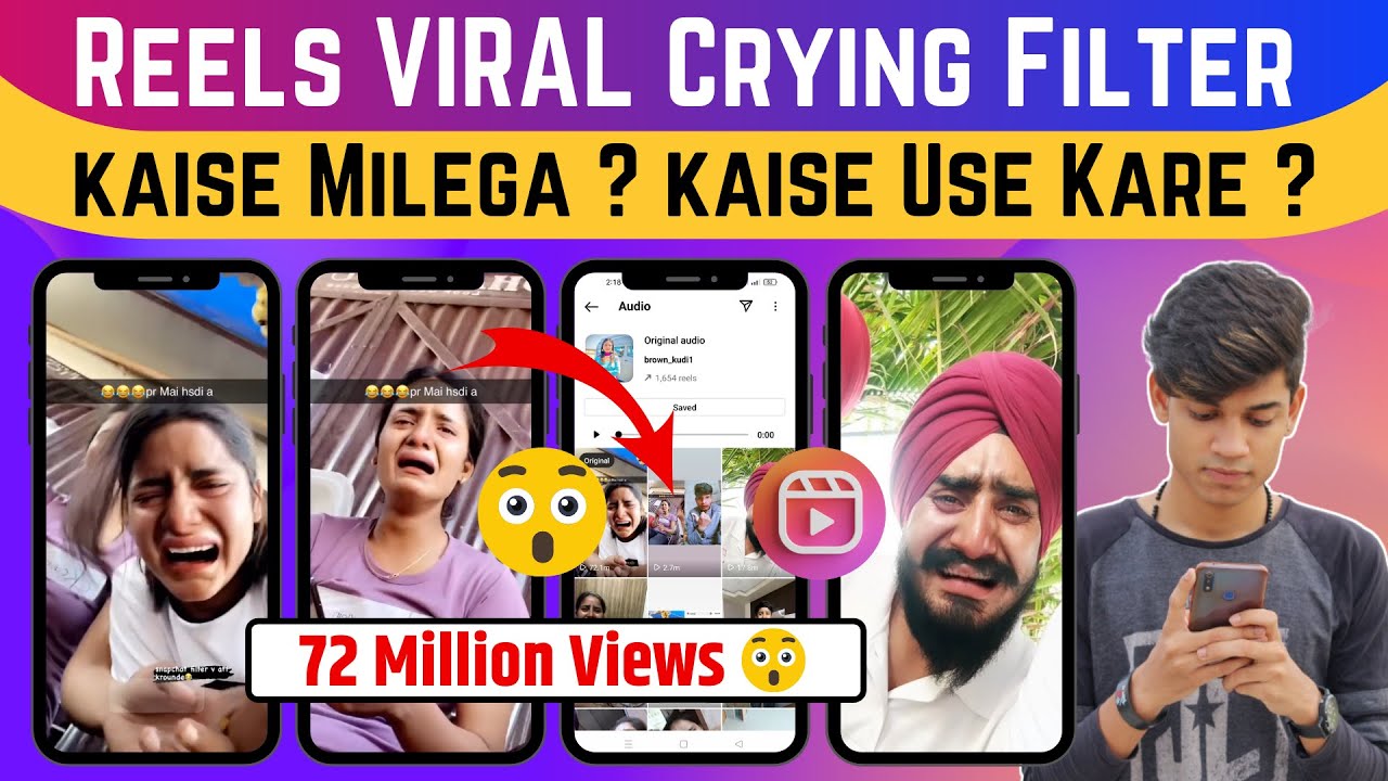 How To Get/Find Crying Filter On Instagram Reels Sad Face Filter