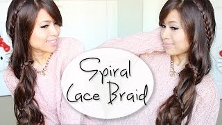How to: Carousel Lace Braid Hairstyle for Long Hair Tutorial