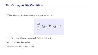 Linear Models - Orthogonal Polynomials