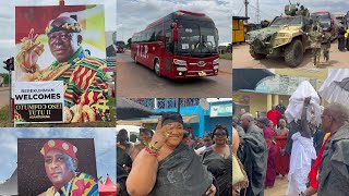 Otumfo) Osei tutu || Storms the late BerekumHene’s Funeral with 50 VIP Buses & 5million People,Part1
