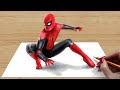 3D Drawing: Spider-Man Far From Home 🕷🕷🕷🕷🕷 | Jasmina Susak