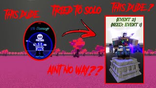 Can you solo event 2 (Emotionless Ink) in Roblox The Multiverse Souls AU?