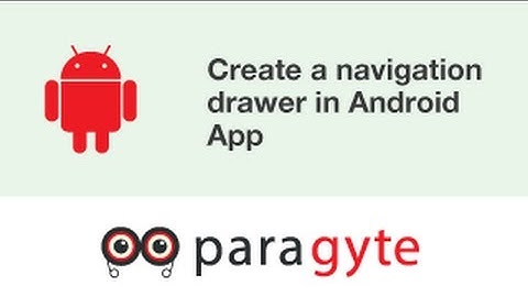 How to create a navigation drawer in Android application