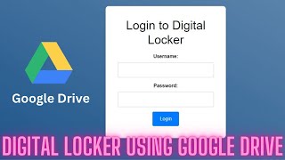 How to Make a Digital Locker using Google apps script