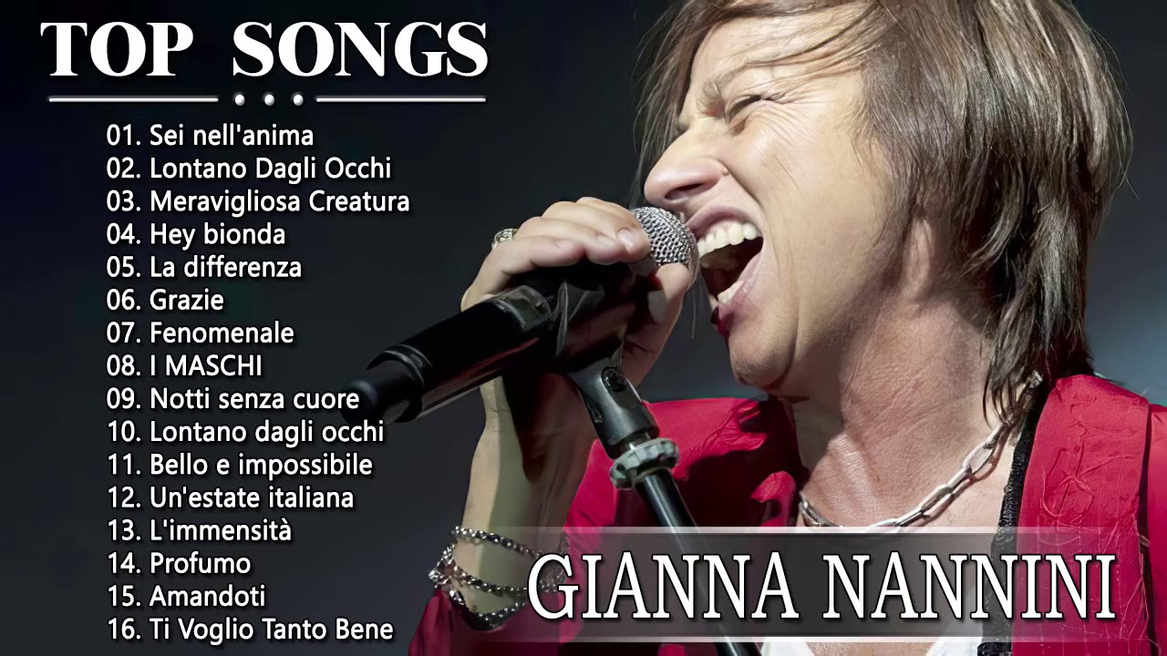 Gianna Nannini Best Playlist Songs – Canzone D'amore Di Gianna Nannini ...